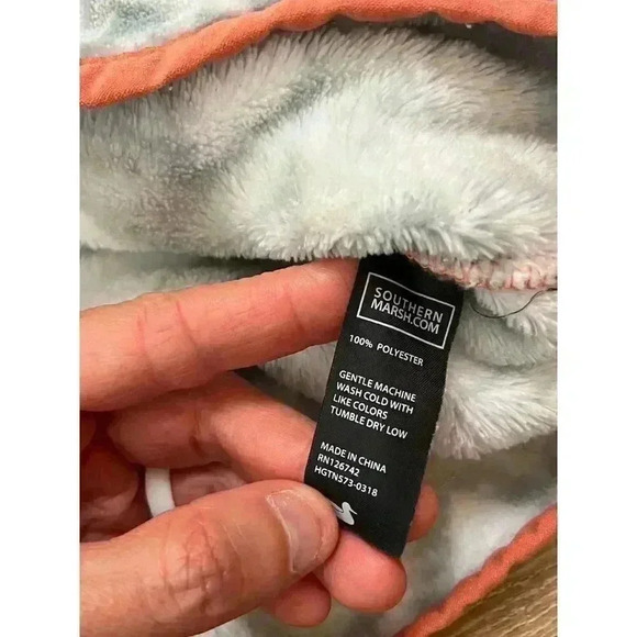 Southern Marsh North Basin Pullover Sweater 1/4 Zip Geometric Fleece Size M/L - Picture 6 of 13